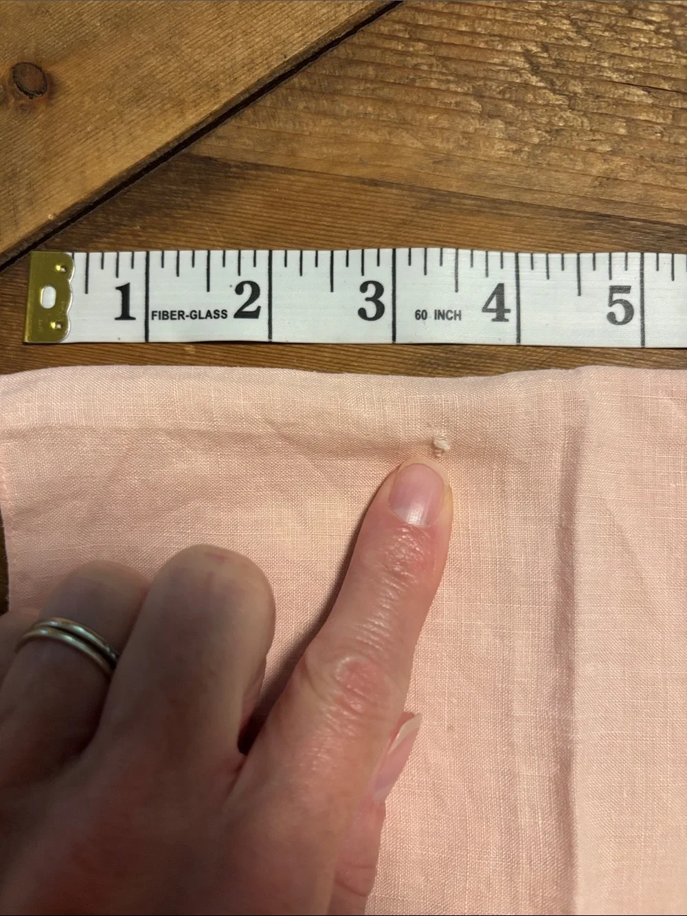 Vintage pink embroidered tea towels